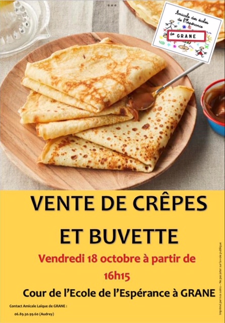 2024 10 18 Vente de crepes Buvette